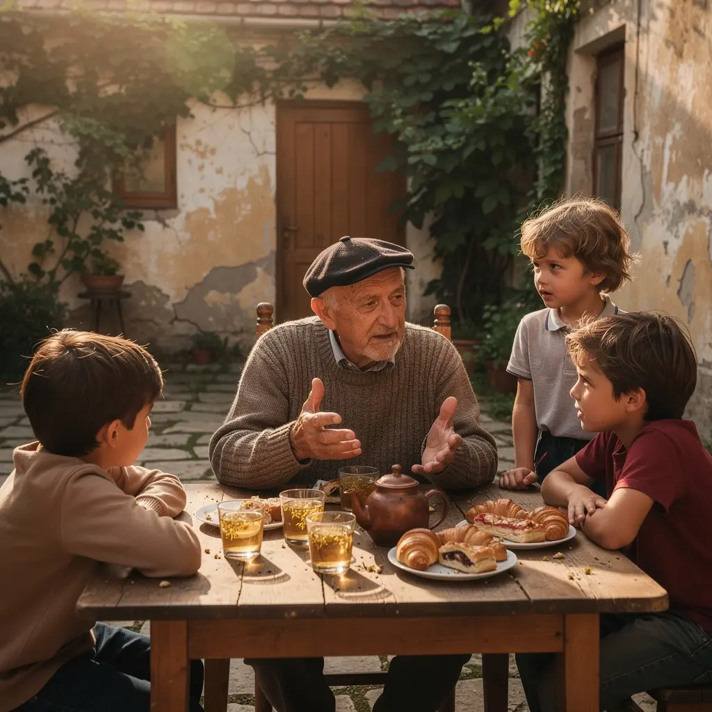 Hársfa virágtea csészében, friss fűszeres aromával.